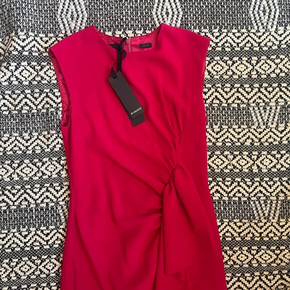 NWT PINKO Red Cocktail Dress – Size EU 38 / 6 - Picture 8 of 9